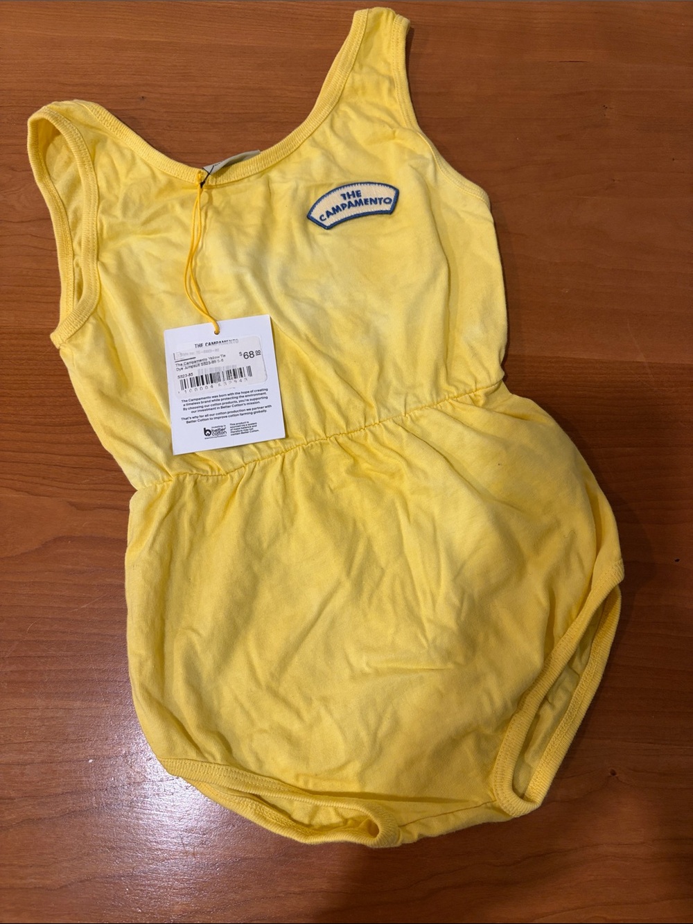 Yellow Girls' Romper
